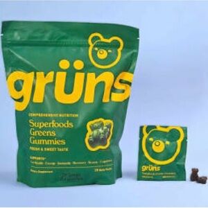 New & Unopened Gruns Superfoods Green Gummies